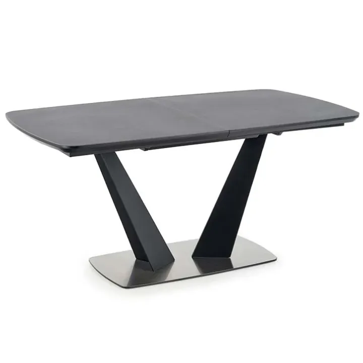 Tavolo 160/220cm allungabile moderno grigio scuro nero Sienna