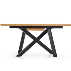 Tavolo 160/200cm allungabile rovere acciaio nero Papavero Gihome®