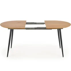 Tavolo 120/160cm allungabile rovere naturale nero Oreon