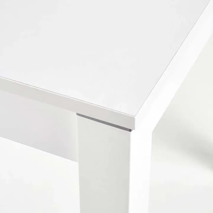 Tavolo 118/158cm allungabile salvaspazio moderno bianco Iceberg