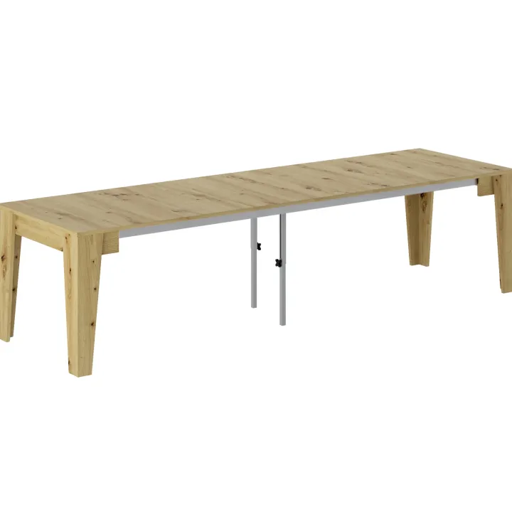 Tavolo 54/306cm consolle allungabile rovere chiaro Grace Gihome®