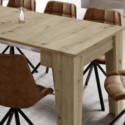 Tavolo 54/306cm consolle allungabile rovere chiaro Grace Gihome®