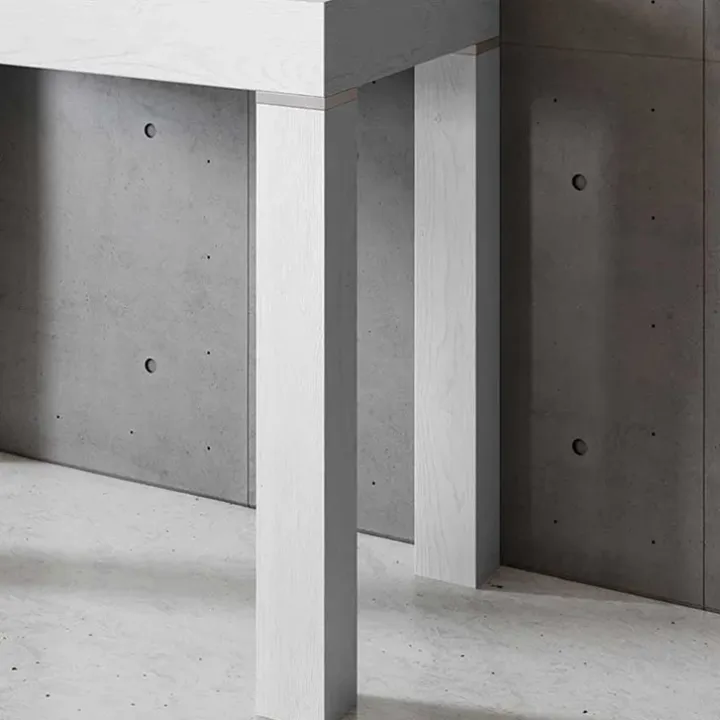 Tavolo 50/300cm consolle allungabile bianco frassino Pandora 110 Gihome®
