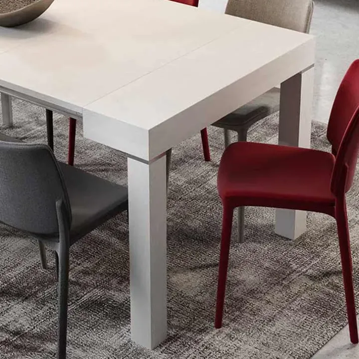 Tavolo 50/300cm consolle allungabile bianco frassino Pandora 110 Gihome®
