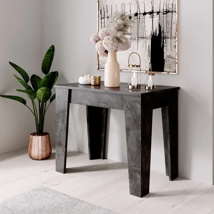 Tavolo 54/306cm consolle allungabile ossido Grace Gihome®