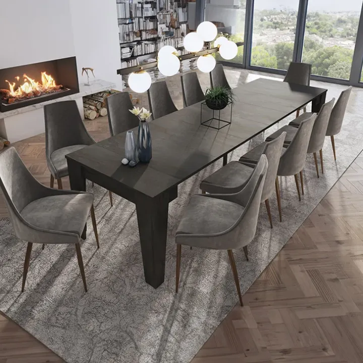 Tavolo 54/306cm consolle allungabile ossido Grace Gihome®