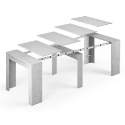 Tavolo 51/237cm consolle allungabile grigio cemento Fox Gihome®