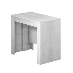 Tavolo 51/237cm consolle allungabile grigio cemento Fox Gihome®