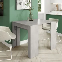Tavolo 51/237cm consolle allungabile grigio cemento Fox Gihome®