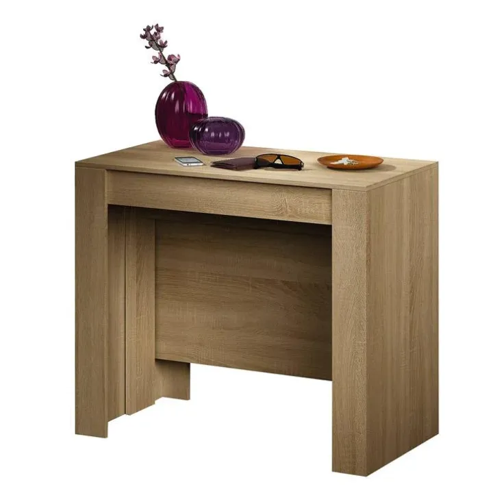 Tavolo 51/237cm consolle allungabile moderno rovere chiaro Venere