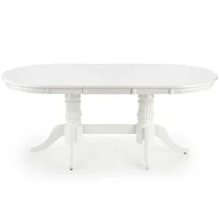 Tavolo 150/190cm da pranzo allungabile moderno bianco lucido Duncan