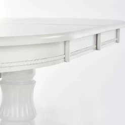 Tavolo 150/190cm da pranzo allungabile moderno bianco lucido Duncan