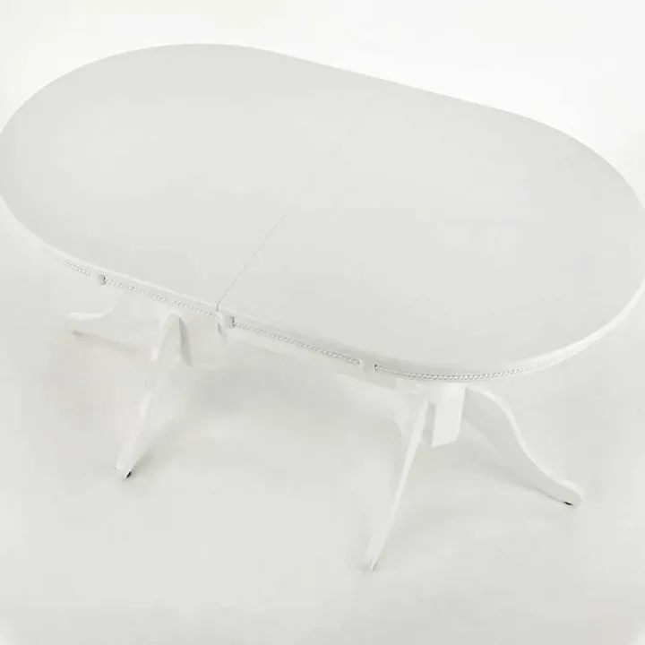 Tavolo 150/190cm da pranzo allungabile moderno bianco lucido Duncan