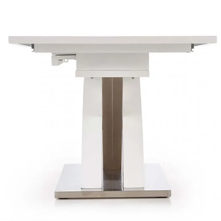 Tavolo 160/220cm in vetro allungabile bianco lucido Iride Gihome®