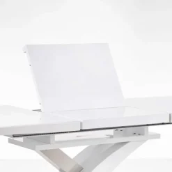 Tavolo 160/220cm in vetro allungabile bianco lucido Iride Gihome®