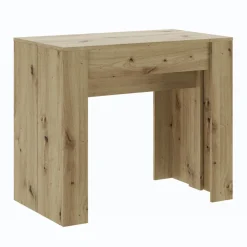 Tavolo consolle allungabile 52/238cm moderno nobilitato rovere rustico Virginia