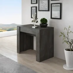 Tavolo consolle allungabile 52/238cm moderno nobilitato ossido Virginia