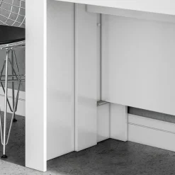 Tavolo consolle allungabile 51/237cm bianco lucido Asia Gihome®