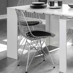Tavolo consolle allungabile 51/237cm bianco lucido Asia Gihome®