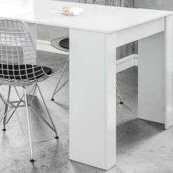 Tavolo consolle allungabile 51/237cm bianco lucido Asia Gihome®