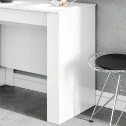 Tavolo consolle allungabile 51/237cm bianco lucido Asia Gihome®