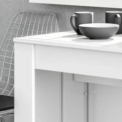 Tavolo consolle allungabile 51/237cm bianco lucido Asia Gihome®