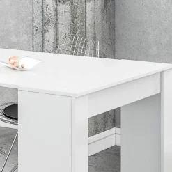 Tavolo consolle allungabile 51/237cm bianco lucido Asia Gihome®