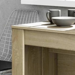 Tavolo consolle allungabile 51/237cm rovere naturale Asia Gihome®