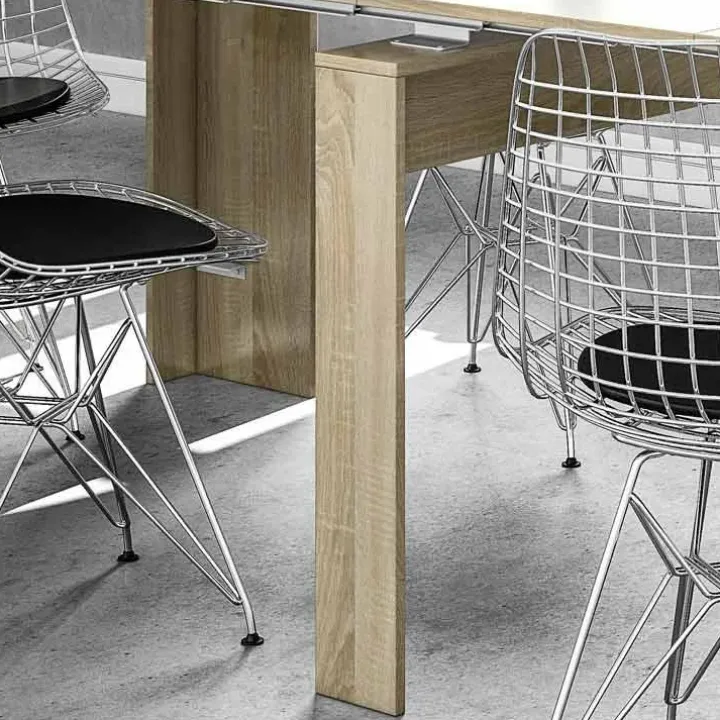 Tavolo consolle allungabile 51/237cm rovere naturale Asia Gihome®