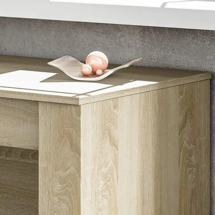 Tavolo consolle allungabile 51/237cm rovere naturale Asia Gihome®