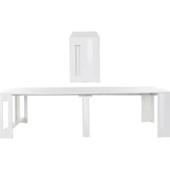Tavolo consolle allungabile 50-300cm bianco lucido Zenzero