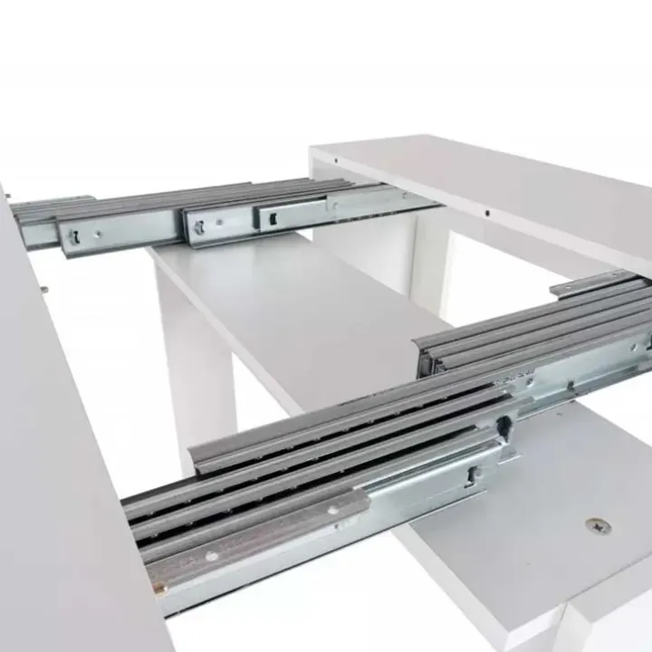 Tavolo consolle allungabile 52/238cm moderno nobilitato bianco frassinato Virginia