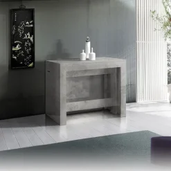 Tavolo consolle allungabile 50-300cm grigio cemento Zenzero