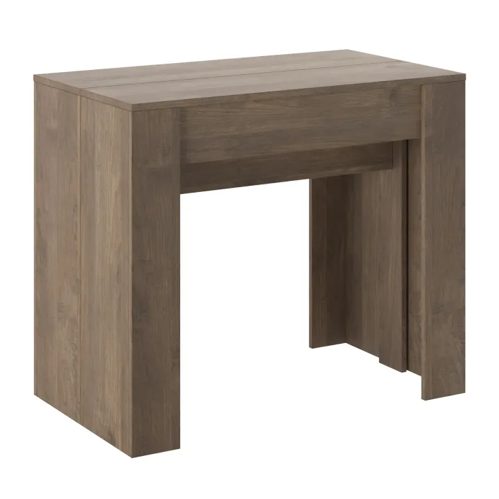 Tavolo consolle allungabile 52/238cm moderno nobilitato noce Virginia