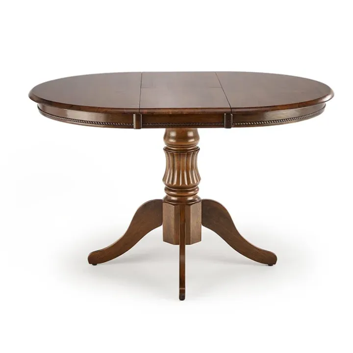 Tavolo da pranzo allungabile rotondo 90/124cm noce scuro Circle