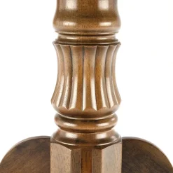 Tavolo da pranzo allungabile rotondo 90/124cm noce scuro Circle
