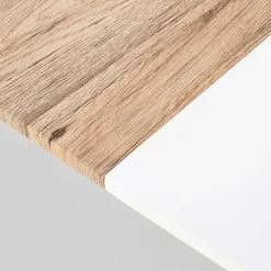 Tavolo da pranzo allungabile 160/200cm bianco opaco rovere Giove Gihome®