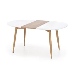 Tavolo da pranzo allungabile 160/200cm bianco opaco rovere Giove Gihome®