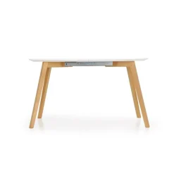 Tavolo da pranzo allungabile 160/200cm bianco opaco rovere Giove Gihome®