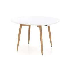 Tavolo da pranzo allungabile 160/200cm bianco opaco rovere Giove Gihome®