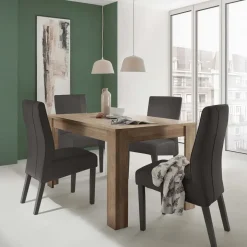 Tavolo da pranzo allungabile 137/185 cm rovere scuro Trilogy