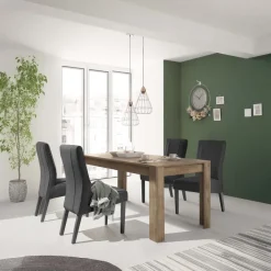 Tavolo da pranzo allungabile 137/185 cm rovere scuro Trilogy