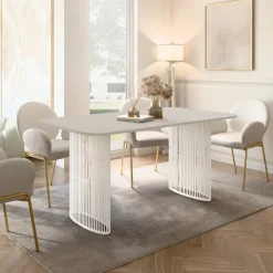Tavolo da pranzo allungabile 160/236x90 cm industrial cashmere metallo cashmere Hexa