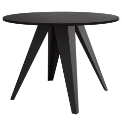 Tavolo da pranzo allungabile 100/138x100 cm rotondo industrial nero metallo nero Cortex