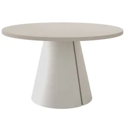 Tavolo da pranzo allungabile 100/176x100 cm rotondo industrial cashmere metallo cashmere Grint