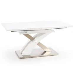 Tavolo da pranzo allungabile 160/220cm moderno bianco lucido Iride Gihome®