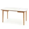 Tavolo da pranzo allungabile 90/190cm bianco opaco rovere Mostar