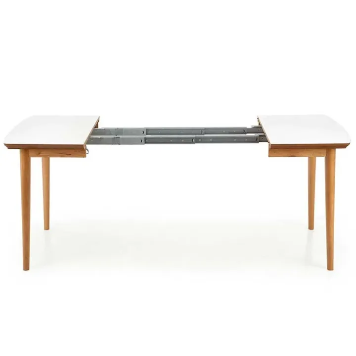 Tavolo da pranzo allungabile 90/190cm bianco opaco rovere Mostar