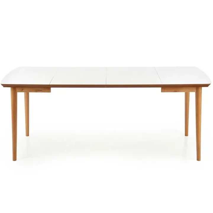 Tavolo da pranzo allungabile 90/190cm bianco opaco rovere Mostar