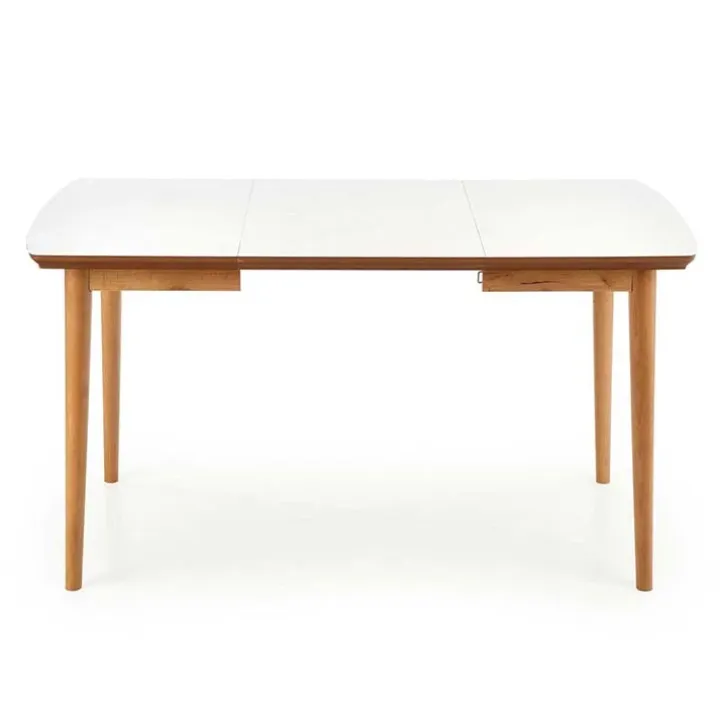 Tavolo da pranzo allungabile 90/190cm bianco opaco rovere Mostar